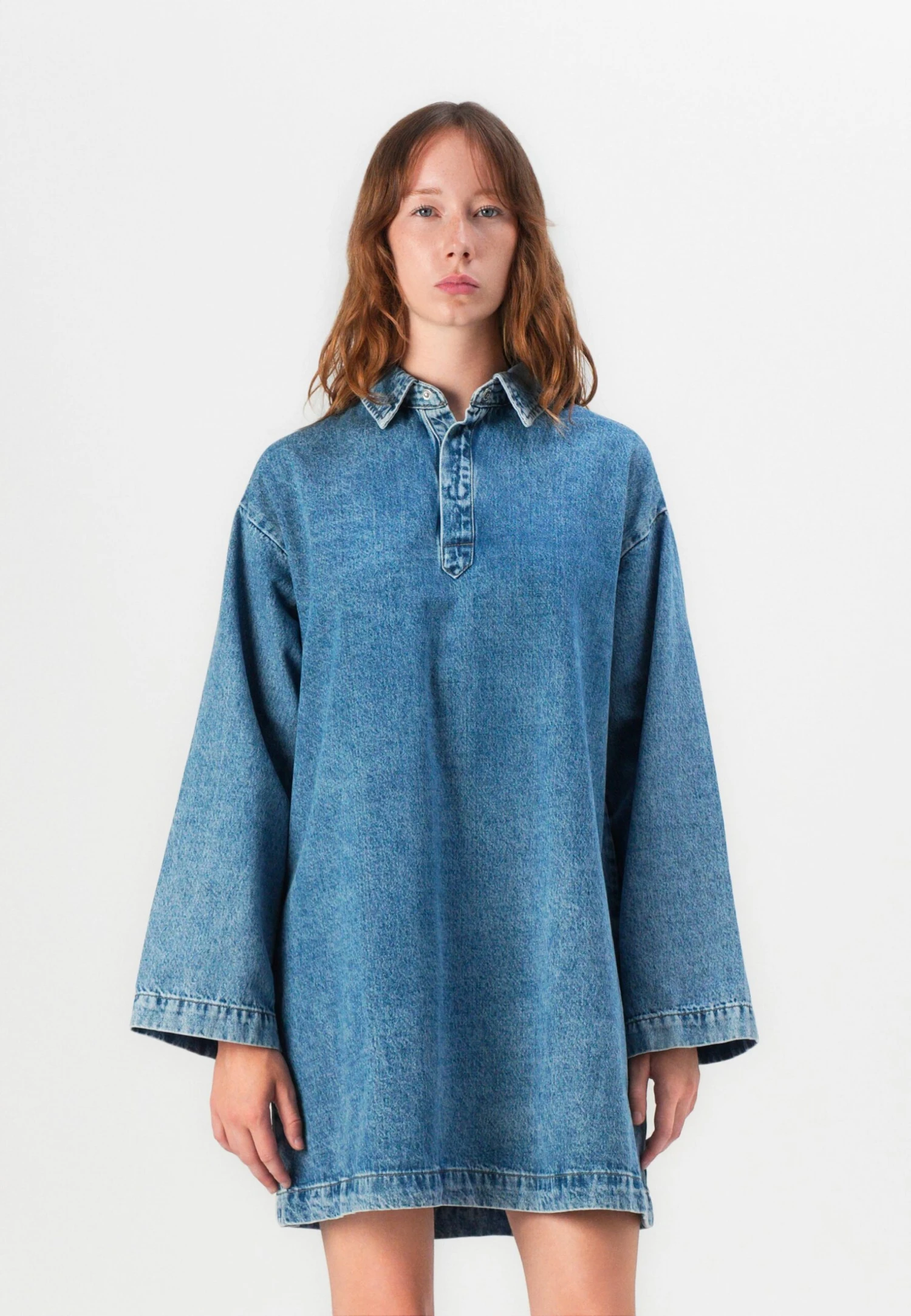 Pieces PCKENYA A-SHAPE NOOS BC - Denim Dress - Medium Blue Denim