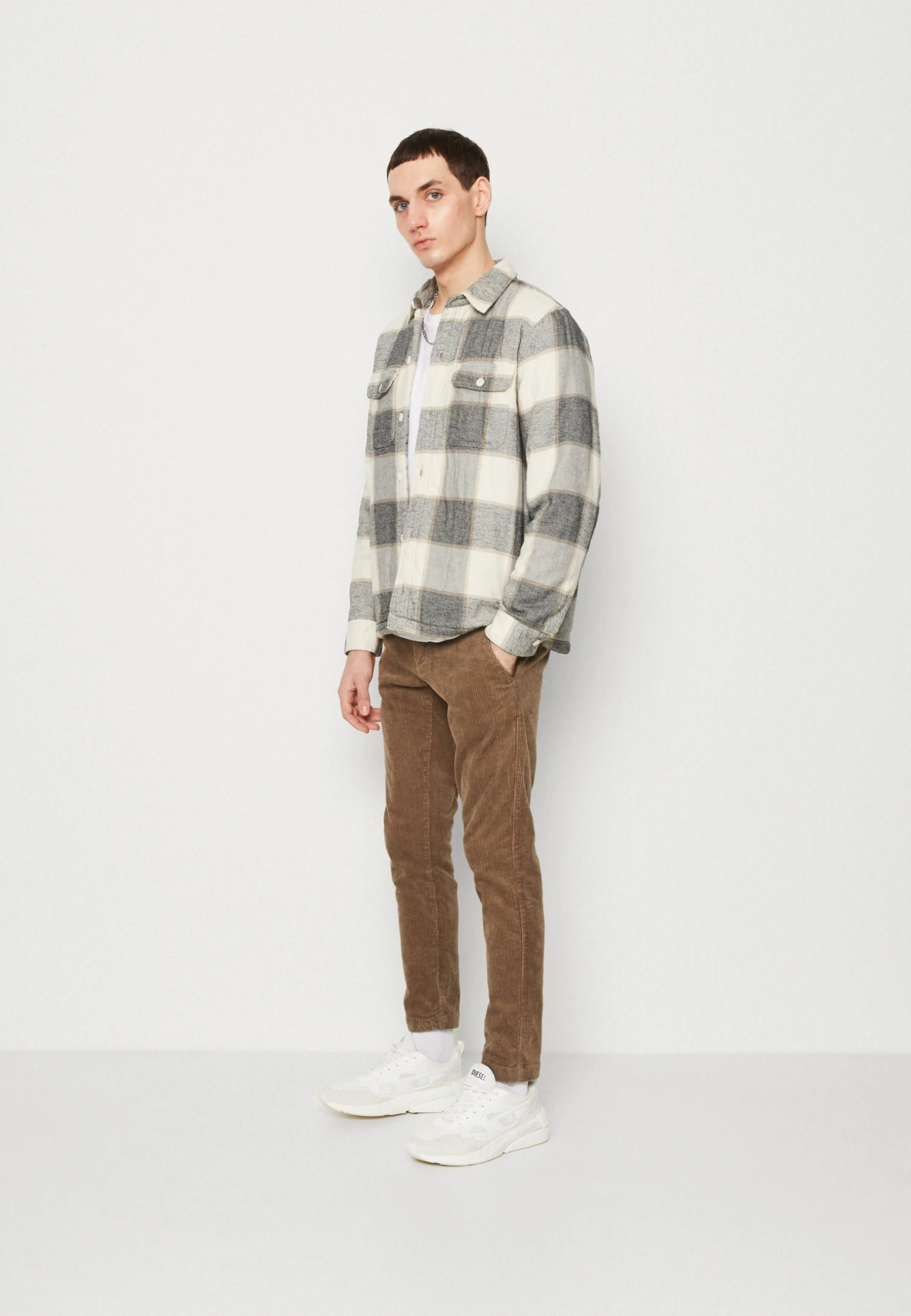 Hollister Co. Shacket - Light Jacket - Grey Splice - Image 2