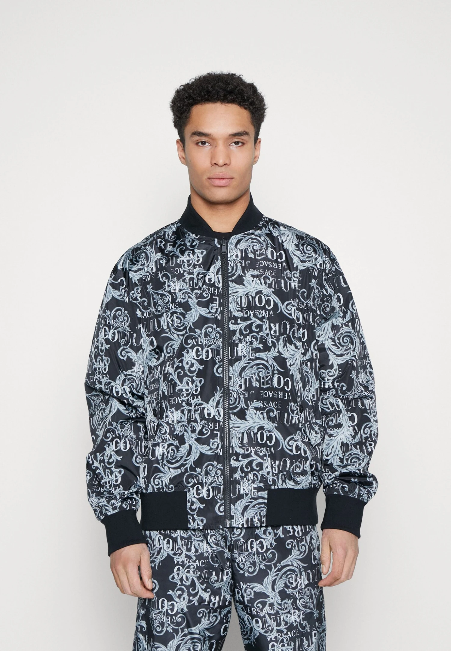 Logo- Bomber Jacket - Steel