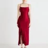 Wal G WEDDING GRACE RUFFLE MAXI - Occasion Wear - Wine