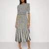 Elisabetta Franchi Womans Dress - Jumper Dress - Nero/Burro