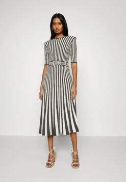 Elisabetta Franchi Womans Dress - Jumper Dress - Nero/Burro