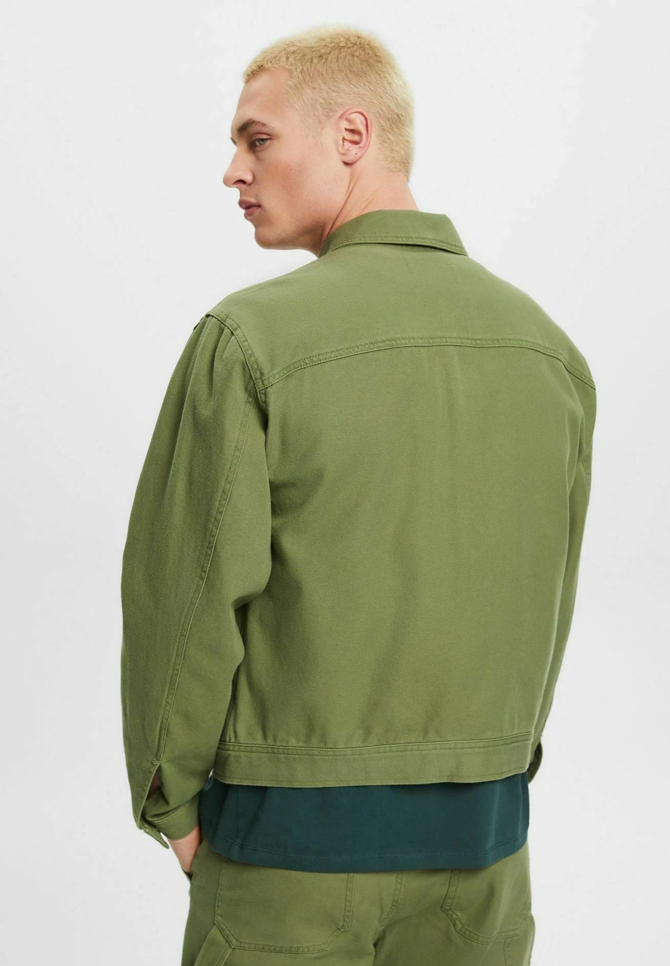 ESPRIT Trucker - Denim Jacket - Olive - Image 3