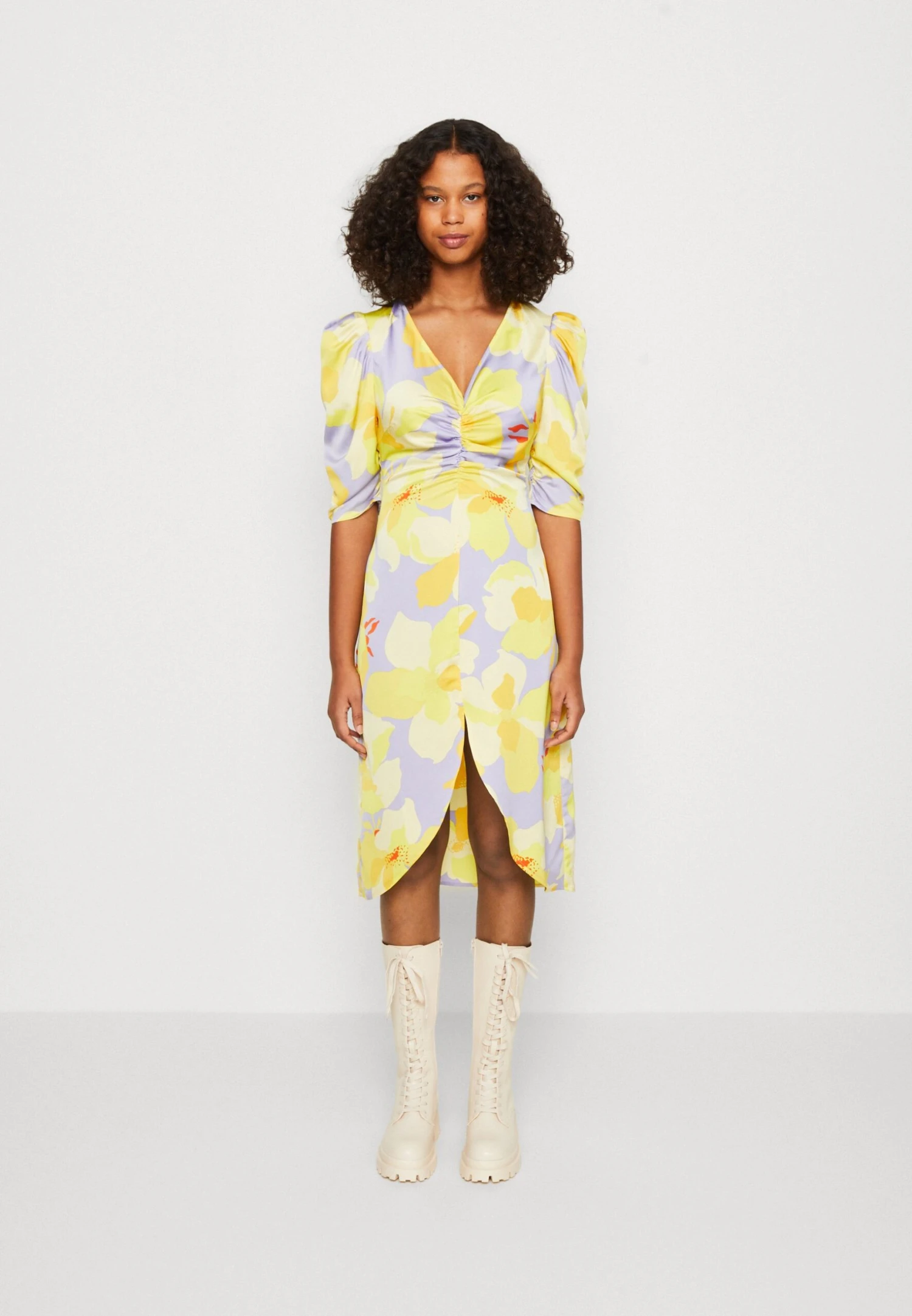 Vila Vijohanna Midi Dress - Cocktail Dress / Party Dress - Sweet Lavender