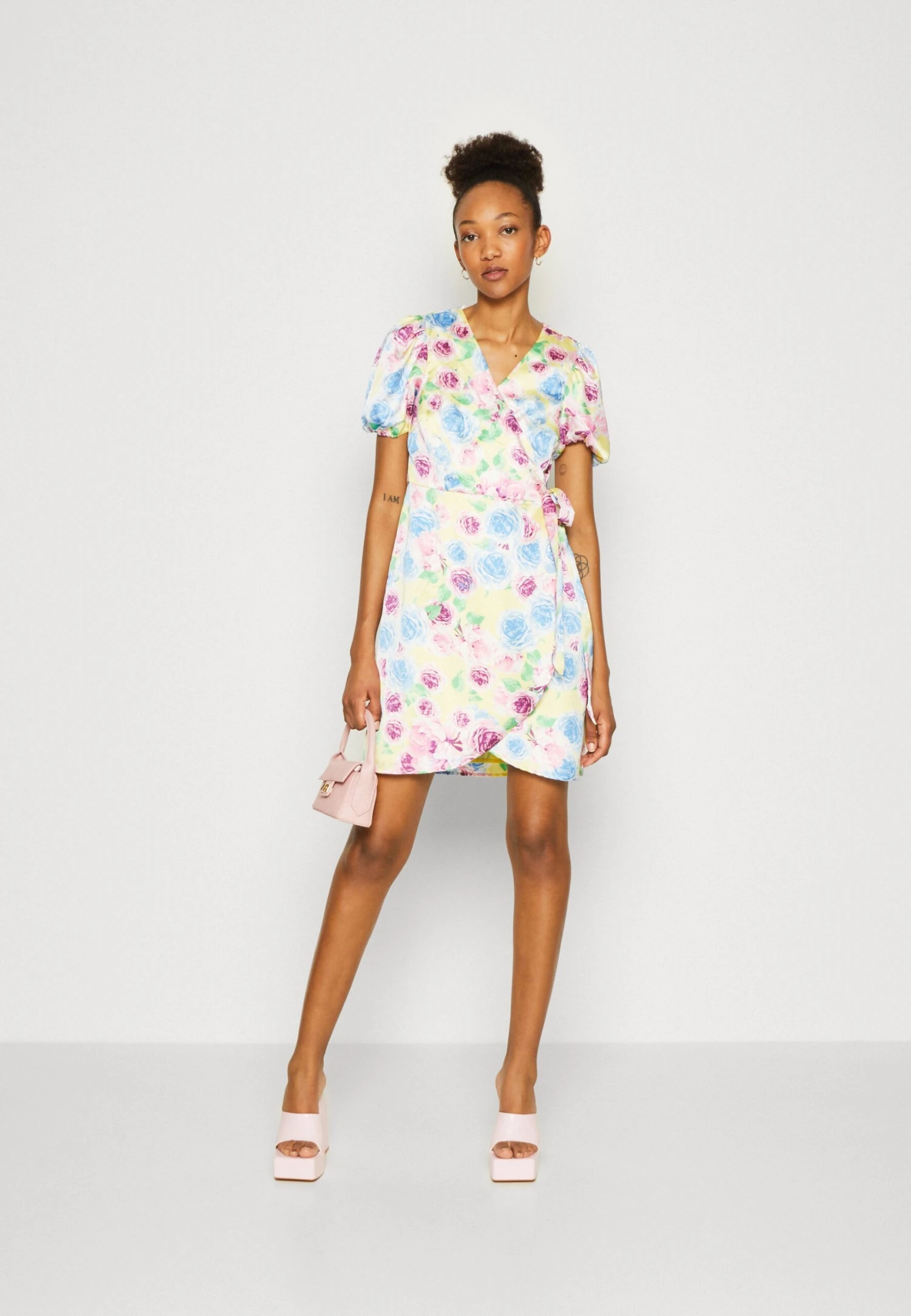 Vero Moda Vmsienna Wrap Short Dress - Day Dress - Lemon Meringue - Image 2