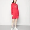 Gant Banner Shield Hoodie Dress - Day Dress - Raspberry Red