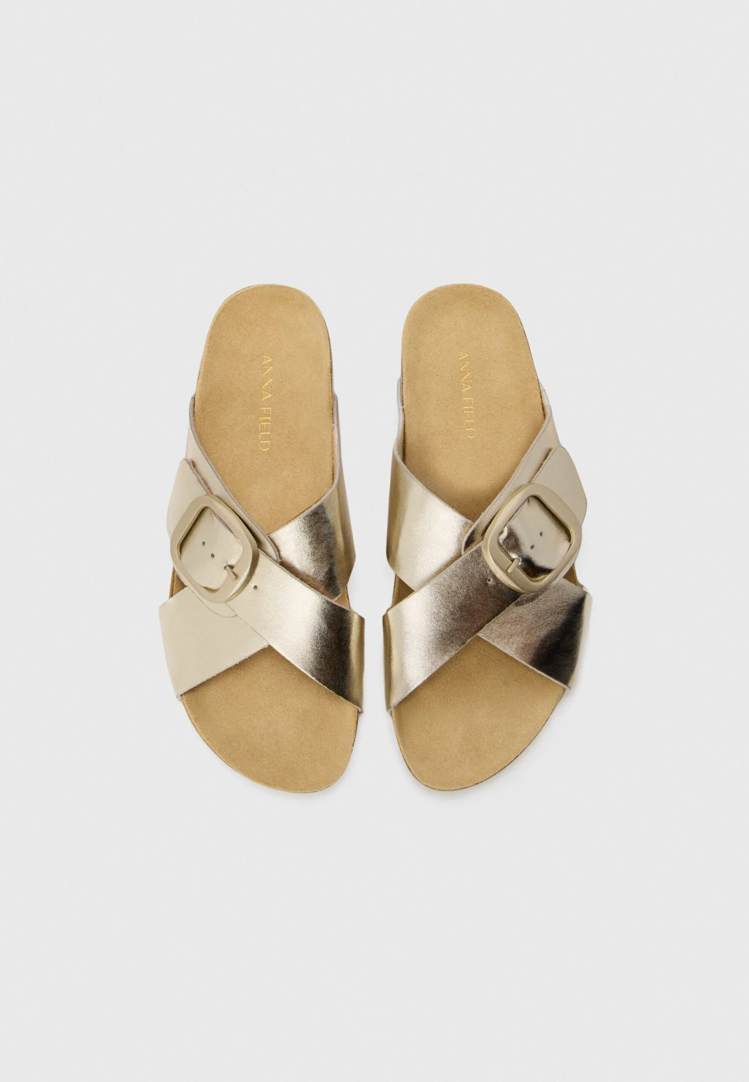 LEATHER - Mules - Gold-coloured - Image 4