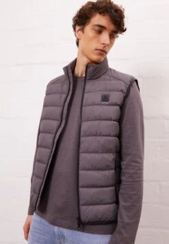 Marc O'Polo Regular FitStand Up Collar- Waistcoat - Moonless Sky