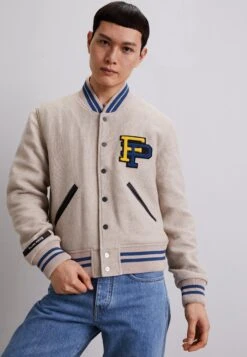 Filling Pieces Varsity Jacket - Bomber Jacket - Sand