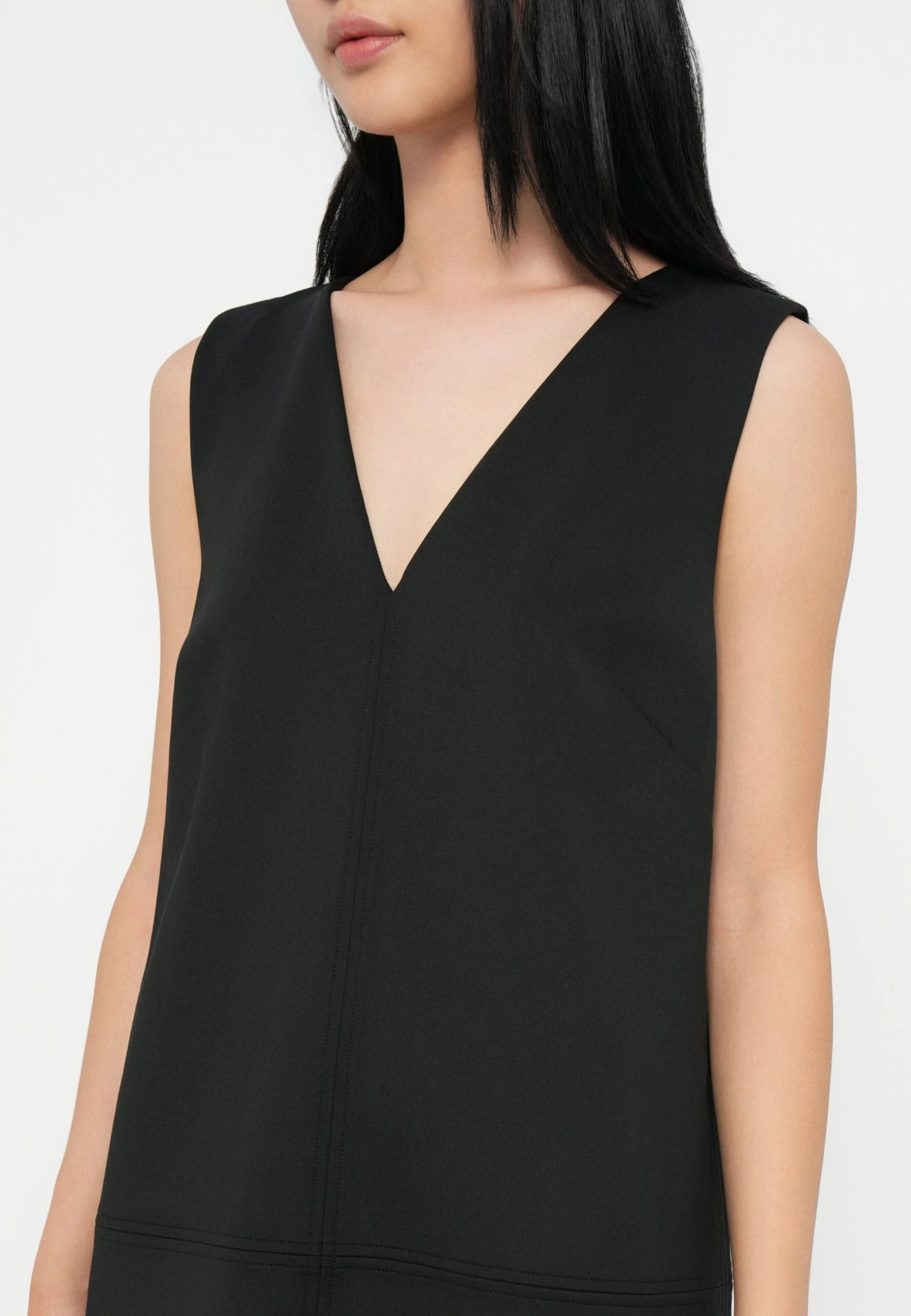 Calvin Klein V NECK MINI SHIFT DRESS - Day Dress - Black - Image 6