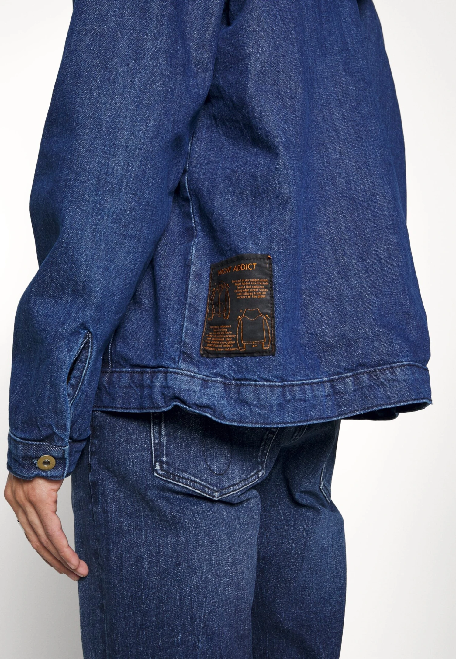 NIGHT ADDICT Narakeem - Denim Jacket - Dark Denim Blue - Image 8