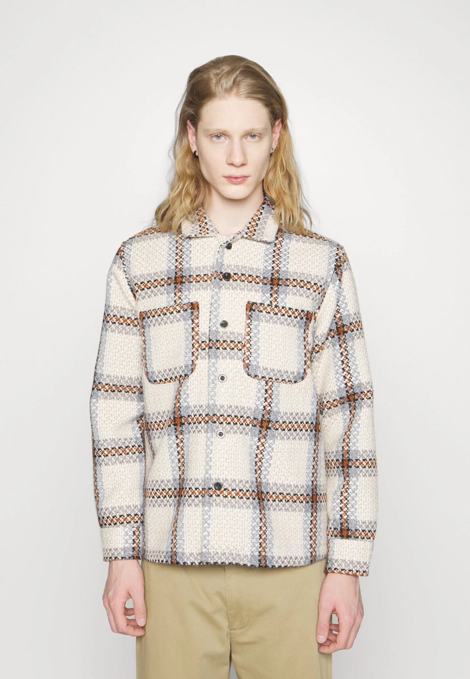 Obey Clothing District Shirt Jacket - Summer Jacket - Irish Cream - Image 3