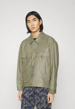 DRYKORN Majid - Leather Jacket - Green