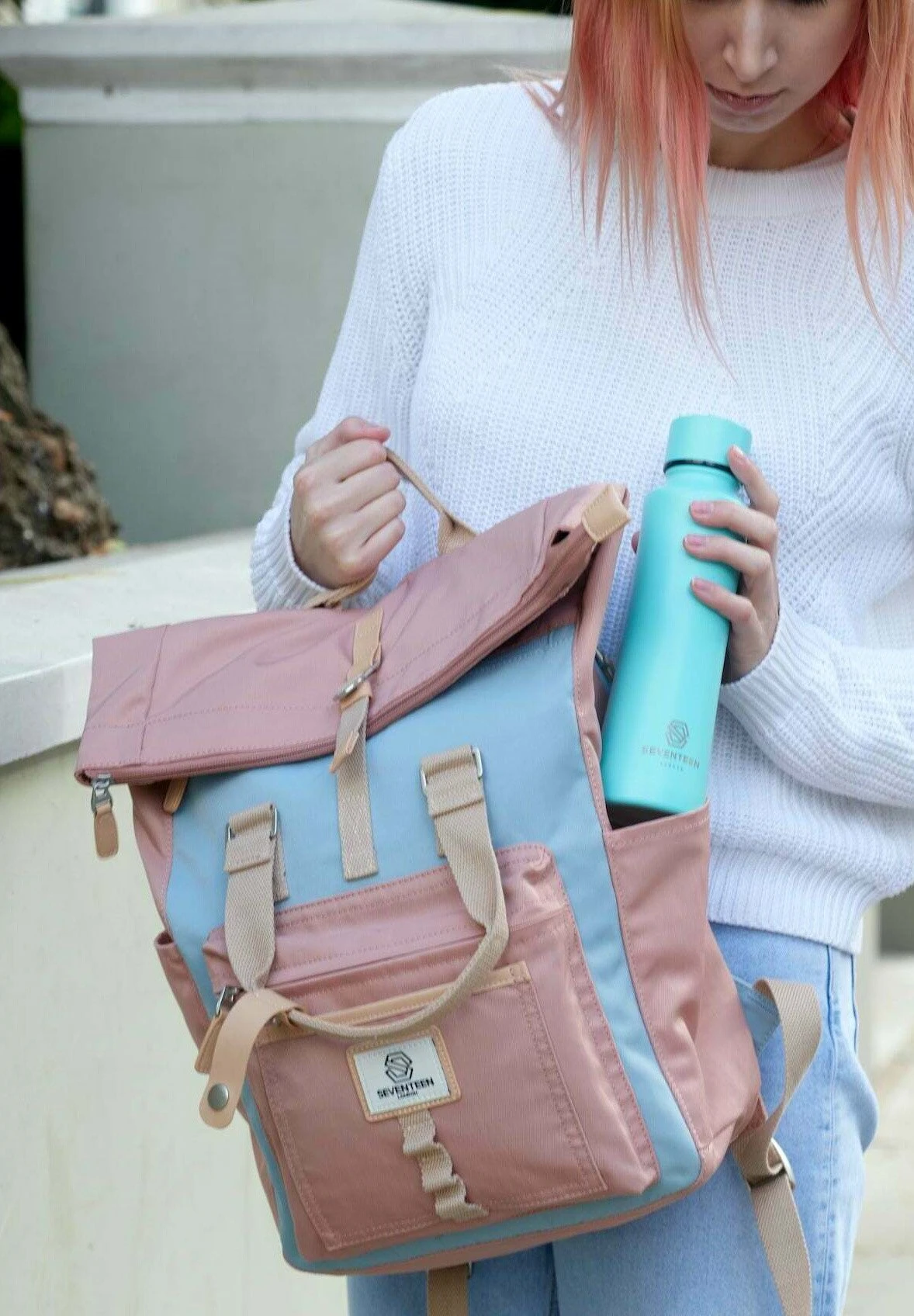 Canary Wharf - Rucksack - Pink - Image 2