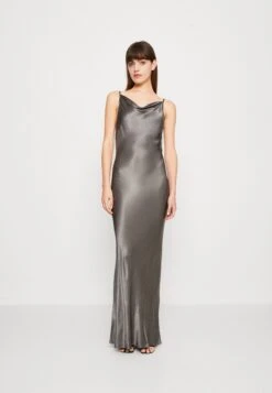 BEC + BRIDGE Celestial Cowl Neck Maxi Dress - Occasion Wear - Gun Metal