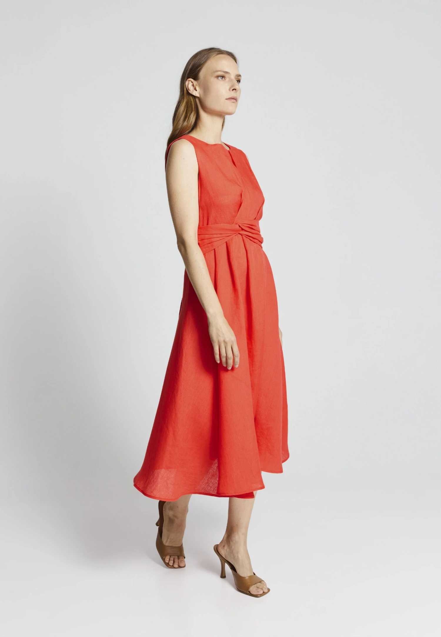 Leana Dress - Day Dress - Red