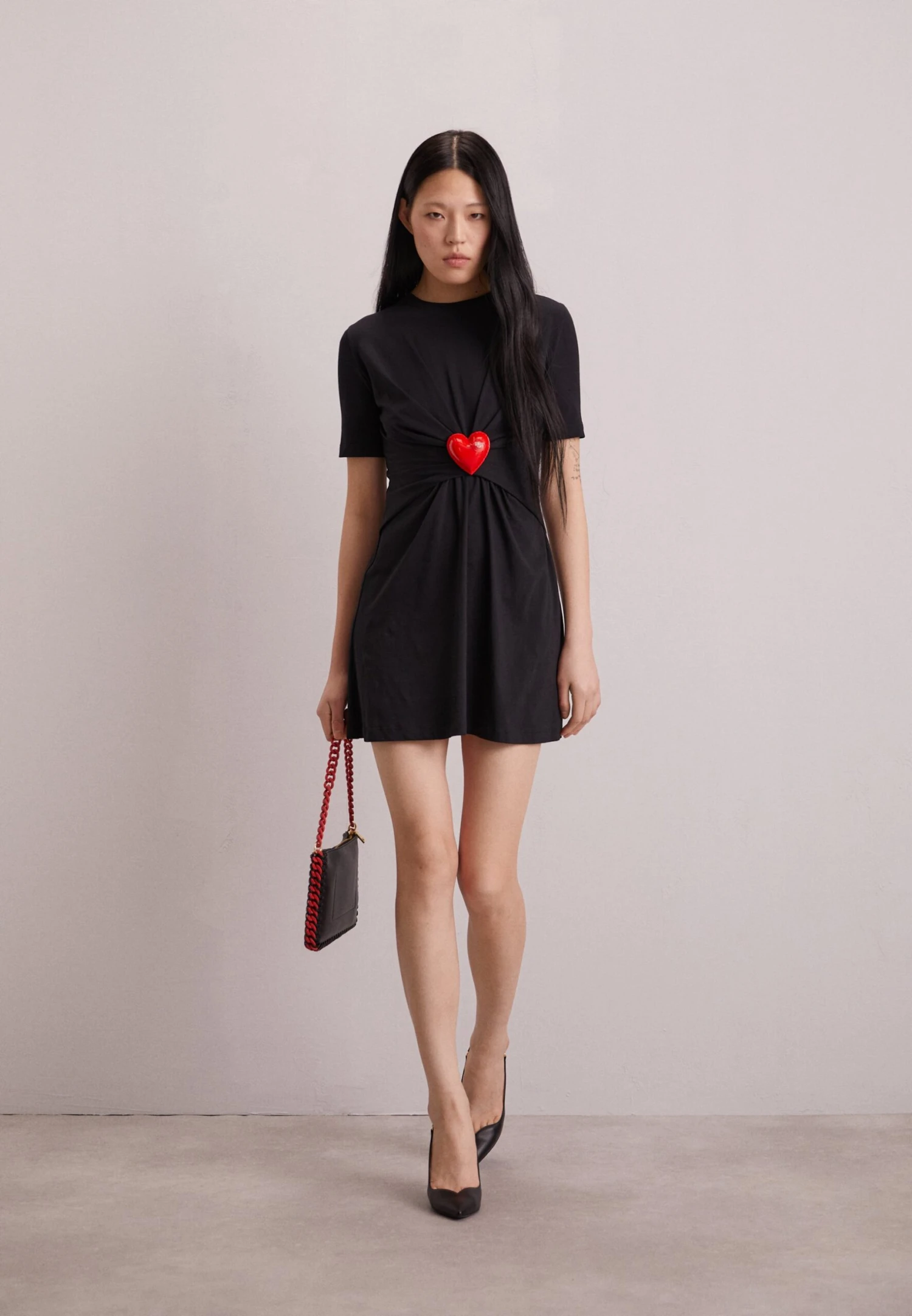 MOSCHINO Inflatable Heart - Jersey Dress - Image 2