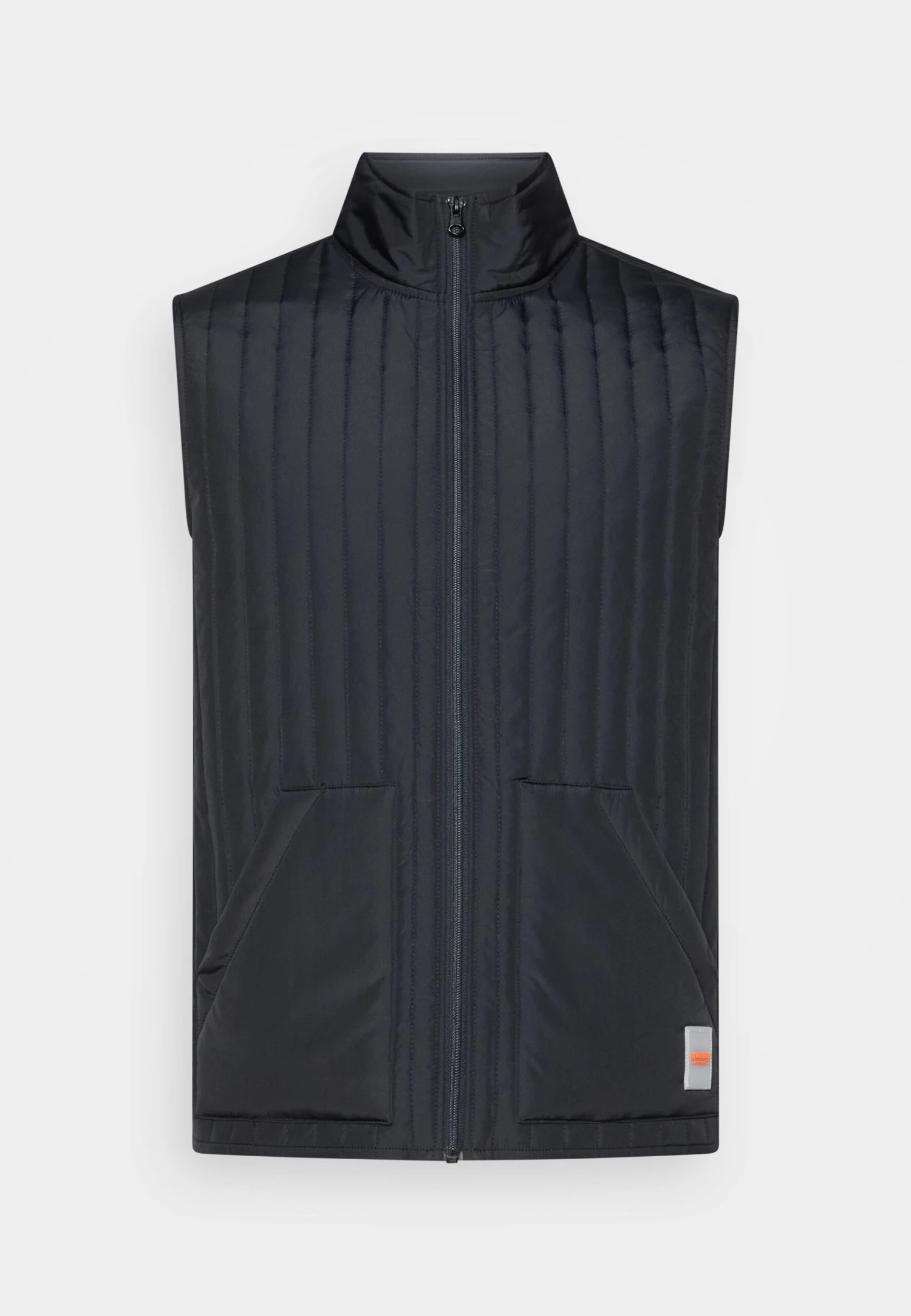 Lindbergh Vertical Quilted Waistcoat - Waistcoat - Black