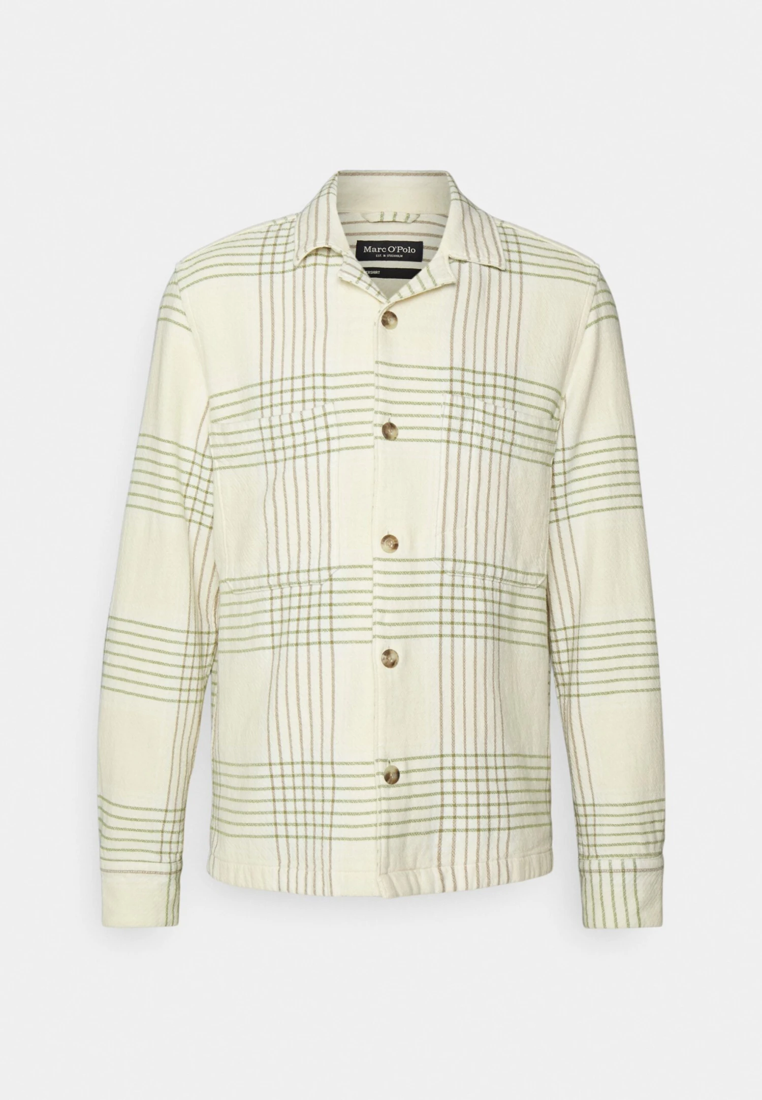Marc O'Polo With Camp Collar Long Sleeve Two Patched Flap Pocket - Summer Jacket - White - Image 5