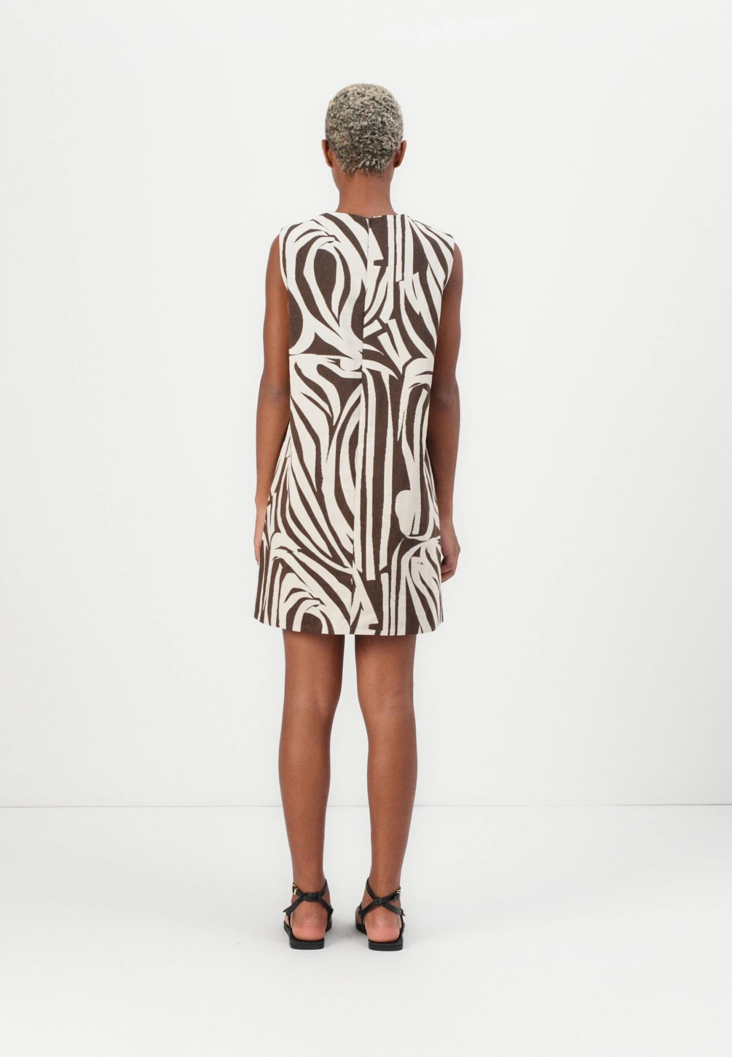 Marimekko HAHMO JOKURAITA - Cocktail Dress / Party Dress - Light Beige/dark Brown - Image 3