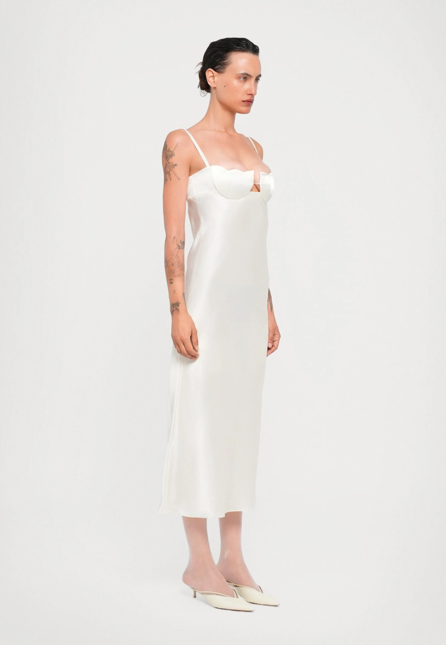 MIDI TULIP - Cocktail Dress / Party Dress - Ivory - Image 4