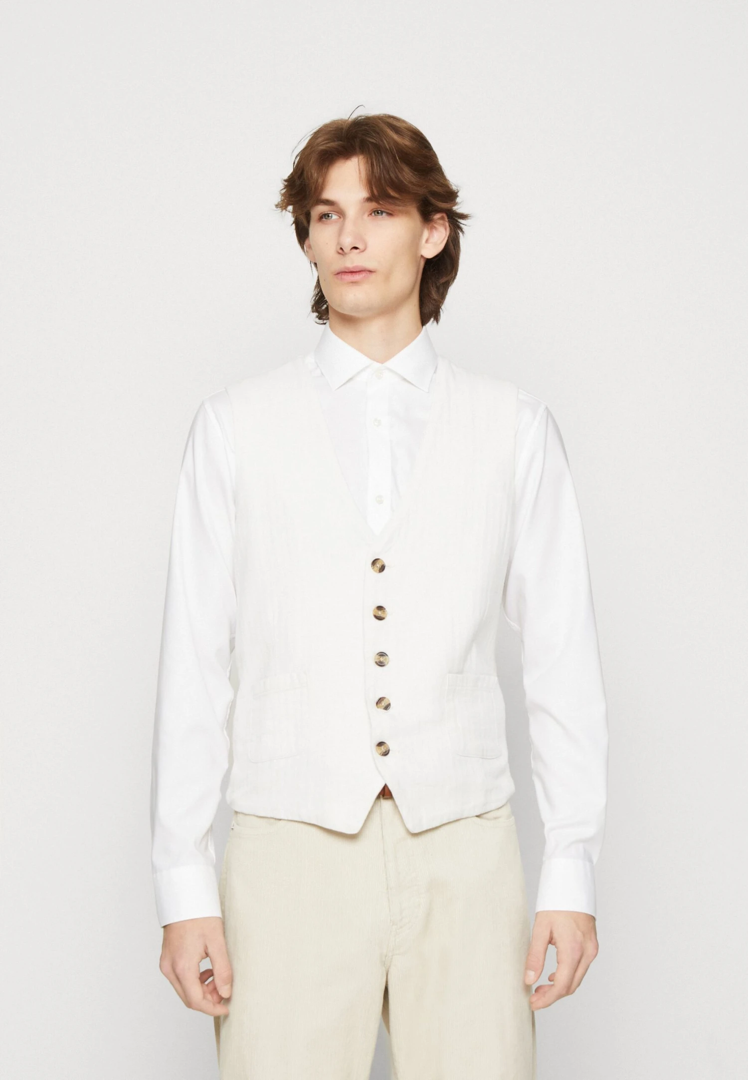 Lindbergh Waistcoat - Waistcoat - White