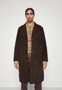 Painter Coat Suede - Leather Jacket - Brown