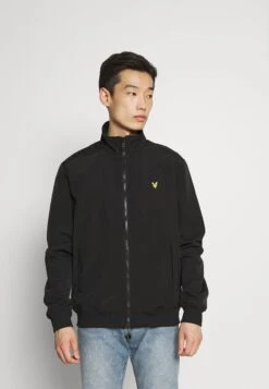 Lyle & Scott Funnel Neck Jacket - Summer Jacket - Jet Black