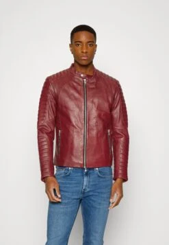 SERGE PARIENTE Leman - Leather Jacket - Red
