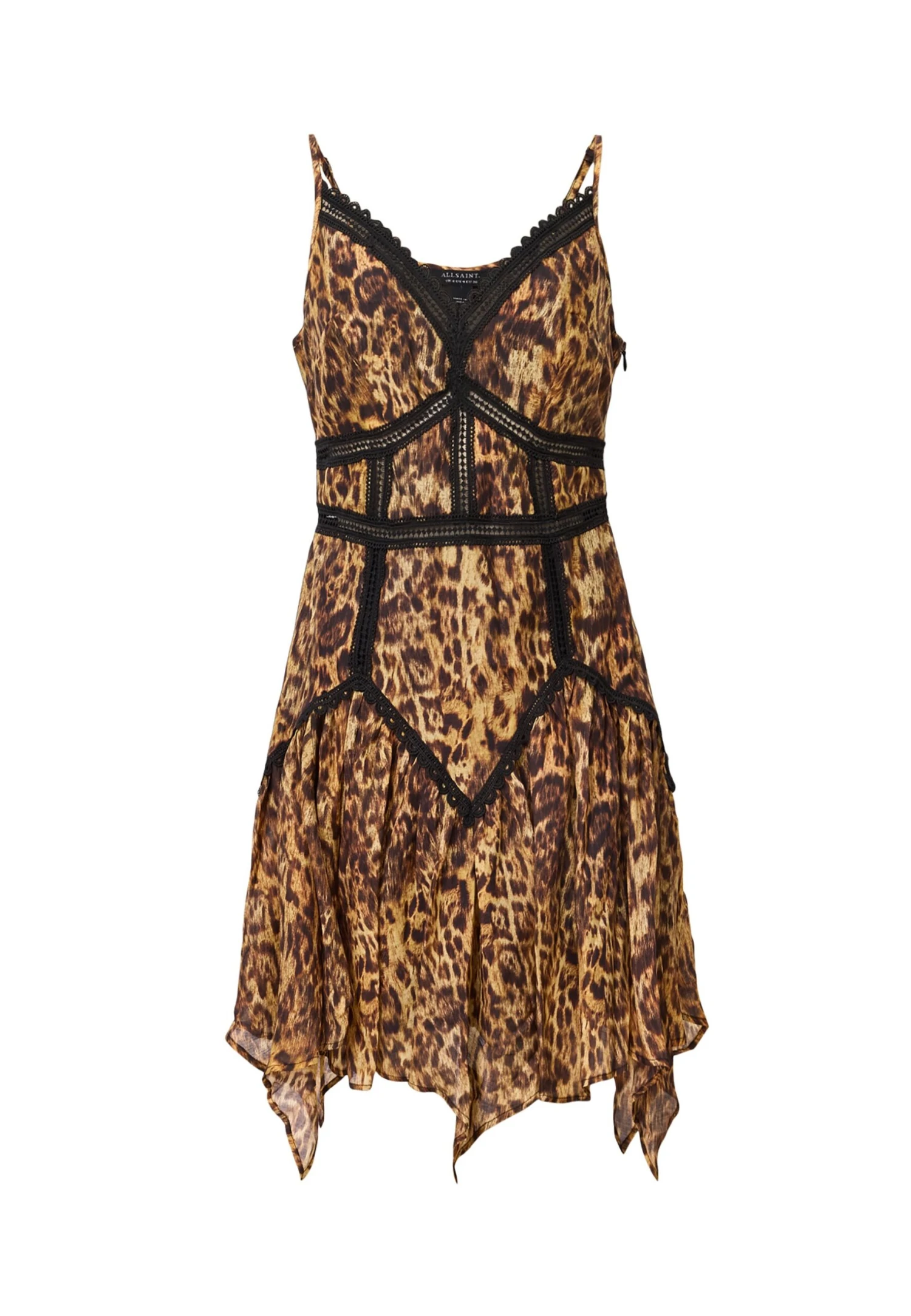 AllSaints ZIA - Day Dress - Evia Golden Brown - Image 7