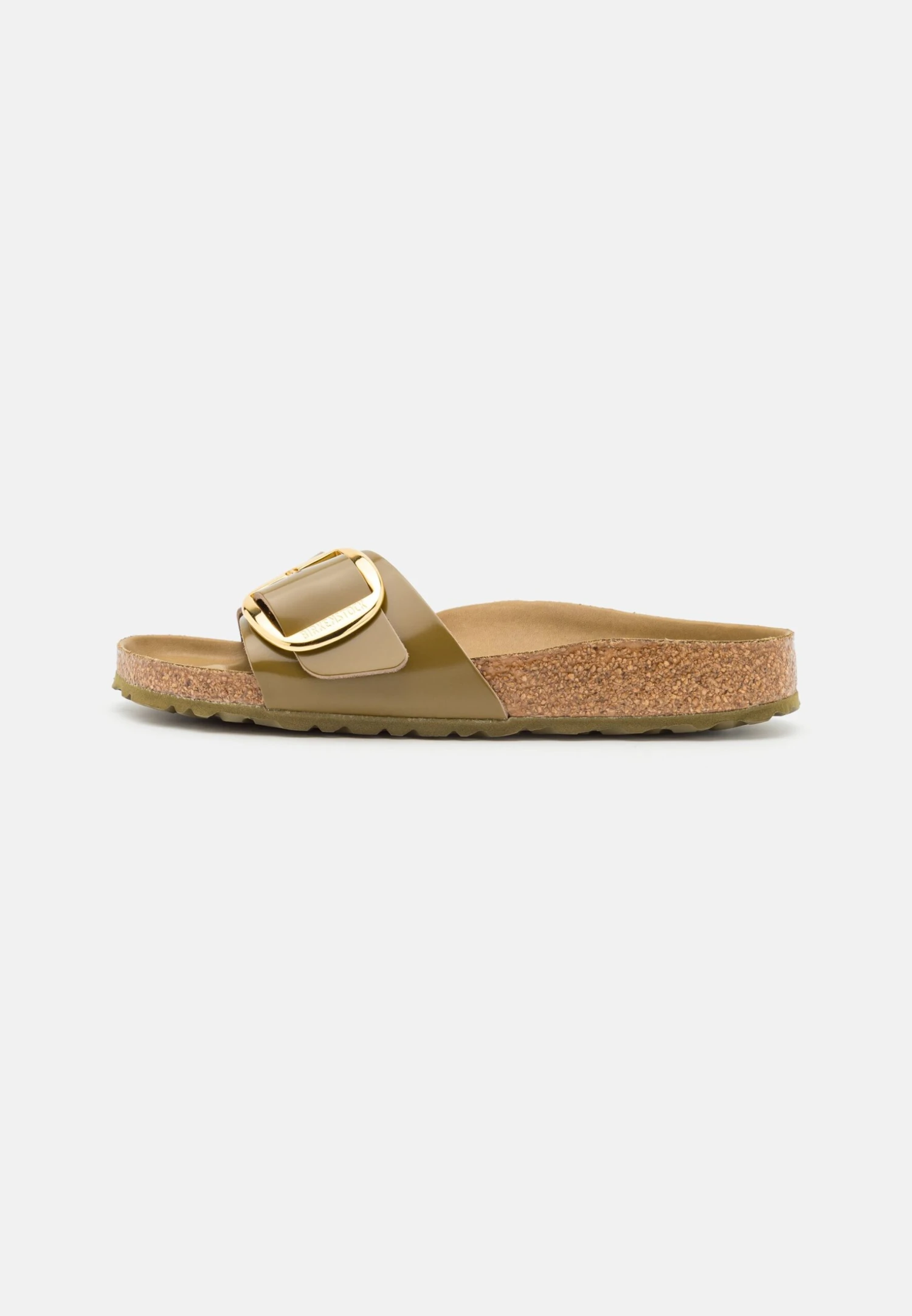 Birkenstock Madrid Big Buckle- Mules - High Shine Mud Green - Image 2