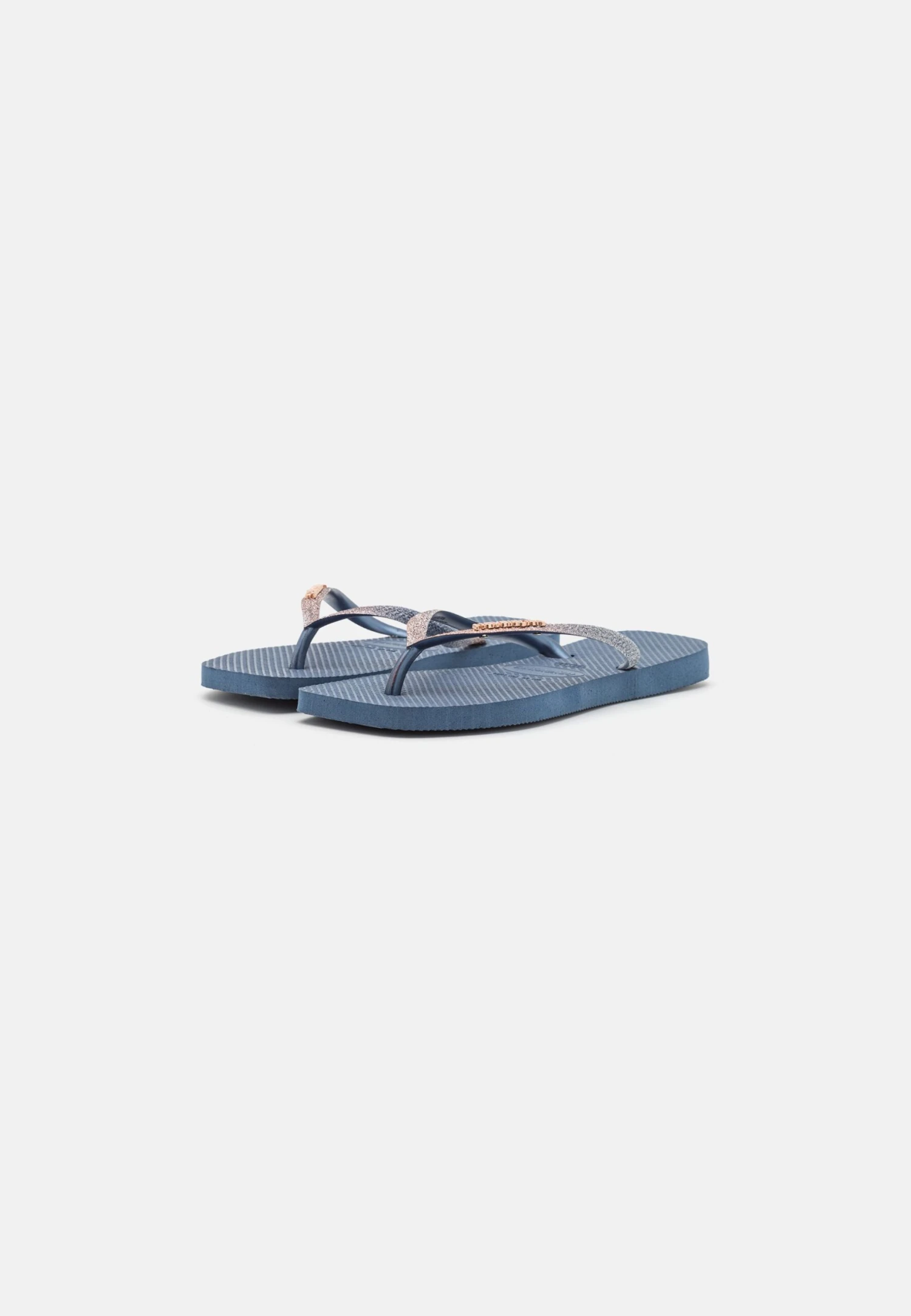 Havaianas Slim Square Glitter - T-Bar Sandals - Indigo Blue - Image 3