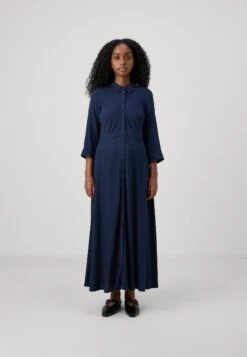 YASSAVANNA LONG SHIRT DRESS - Maxi Dress - Navy