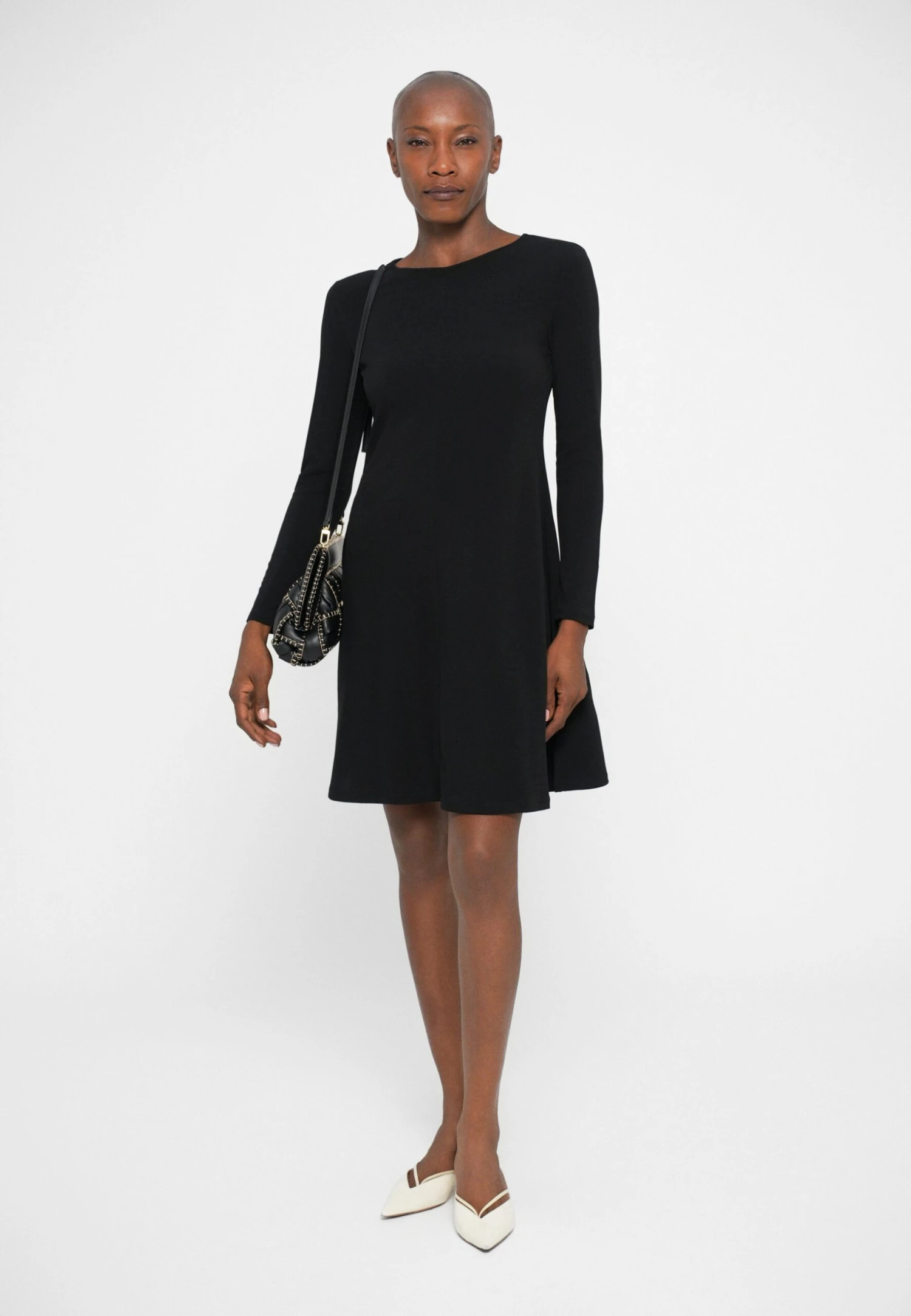 CALIFFO - Jersey Dress - Nero - Image 2