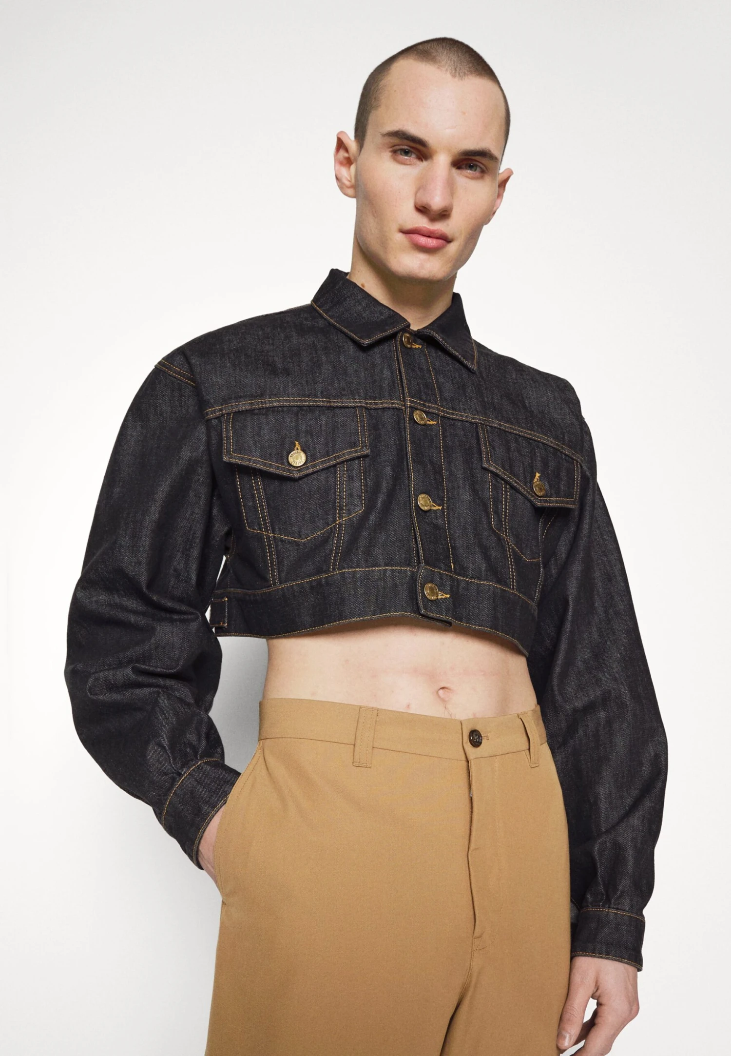 MOSCHINO Denim Jacket - Black - Image 6