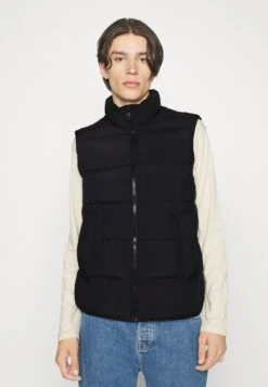 Calvin Klein Crinkle Puffer Vest - Waistcoat - Black
