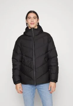 Calvin Klein Stitchless Quilt Jacket Hood - Light Jacket - Black