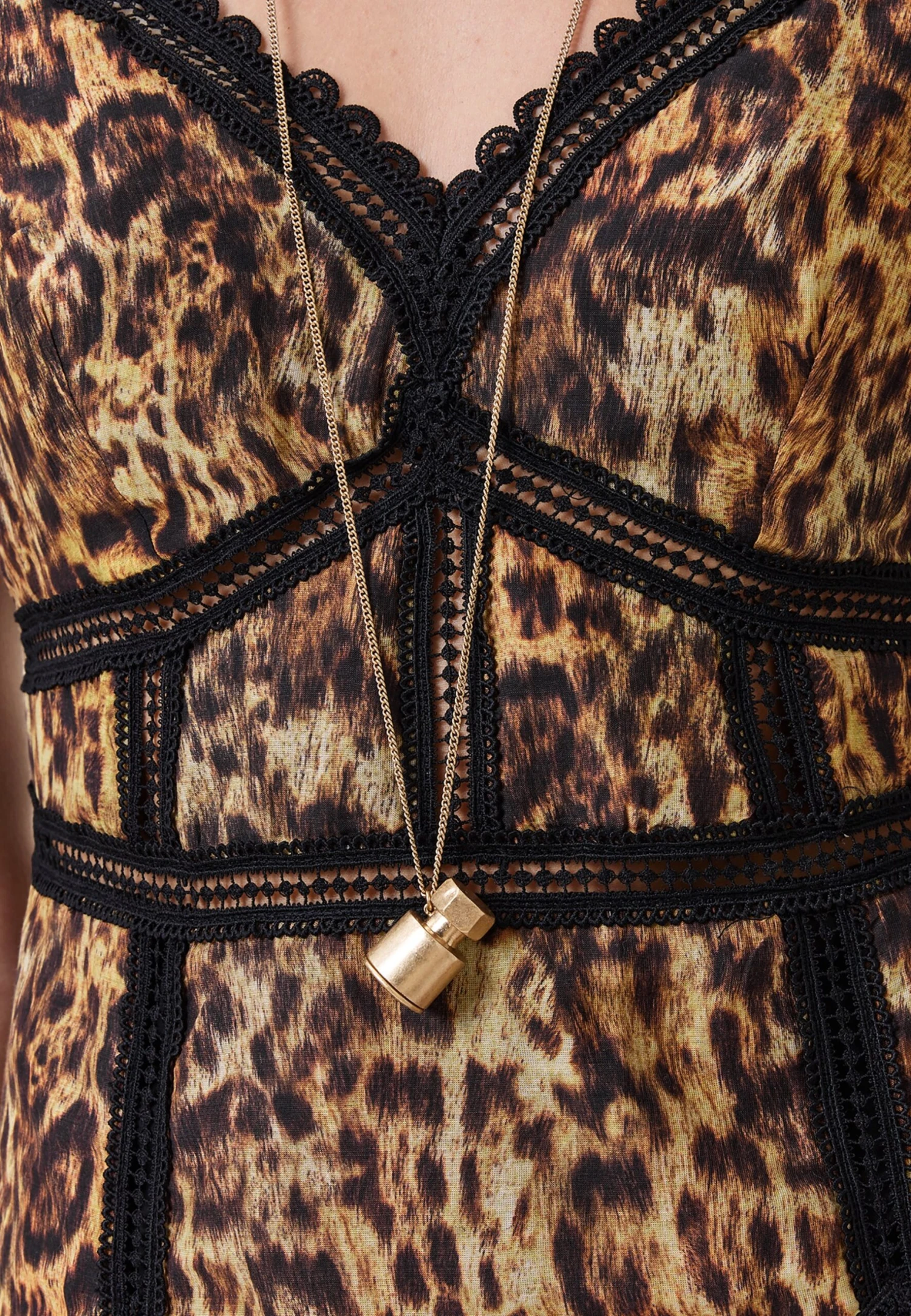 AllSaints ZIA - Day Dress - Evia Golden Brown - Image 5