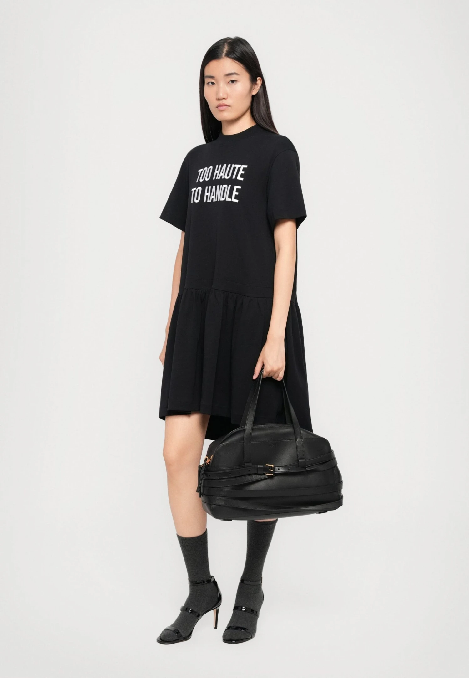 MOSCHINO TOO HAUTE TO HANDLE DRESS - Jersey Dress - Black - Image 2