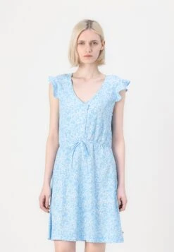 TOM TAILOR Denim STRUCTURED - Shirt Dress - Light Blue