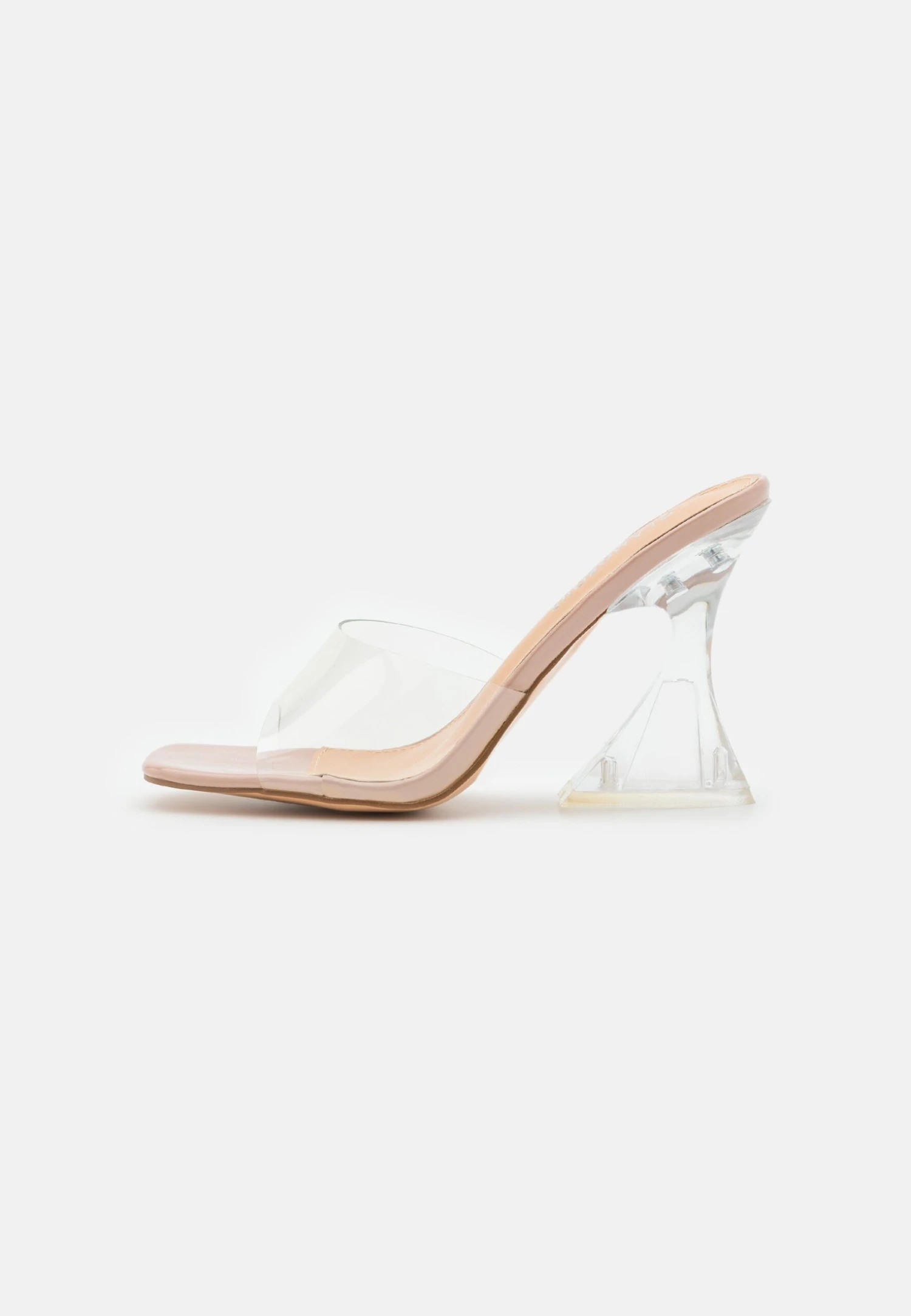 Glamorous Heeled Mules - Clear - Image 2