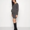 Jumper Dress - Mottled Dark Grey