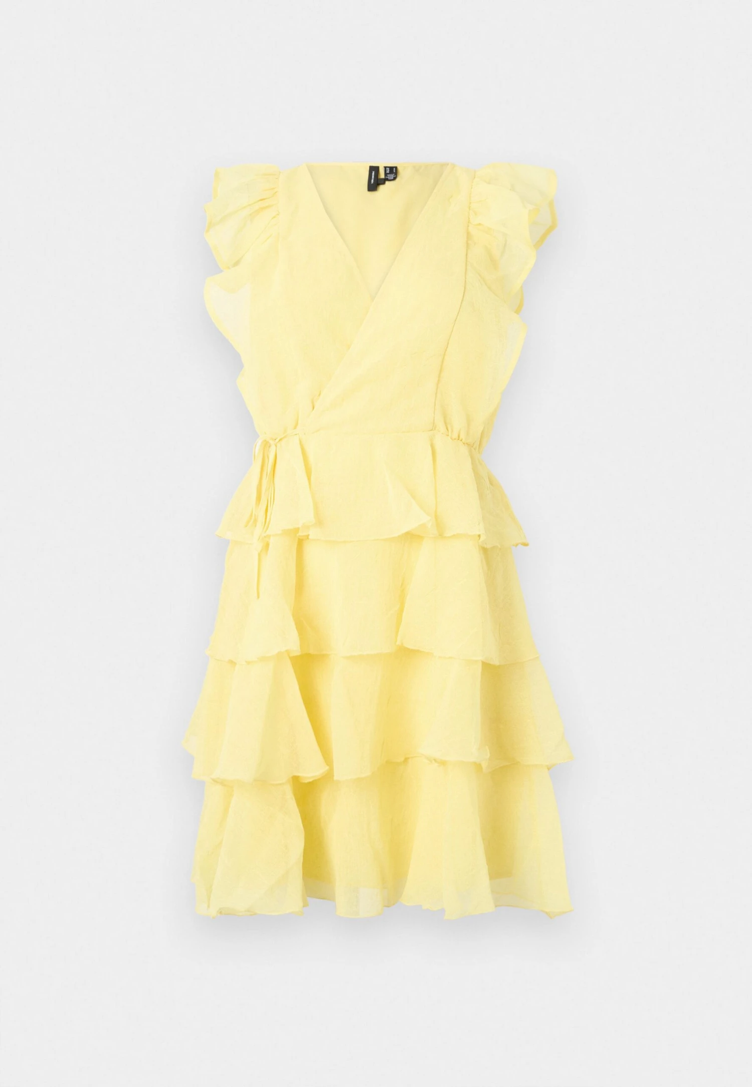 Vero Moda VMSABRINA SS SHORT FLOUNCE WVN EXP - Day Dress - Elderberry - Image 7