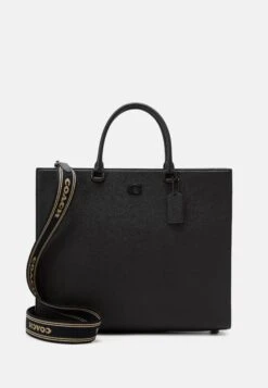 Coach Tote Crossgrain Unisex - Tote Bag - Black