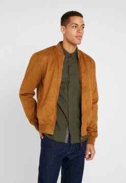 Indicode Jeans Wayne - Faux Leather Jacket - Camel