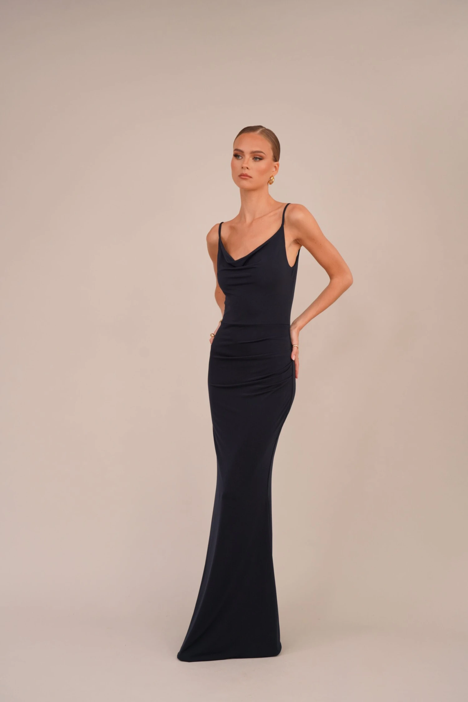 Wal G TASHA BACK MAXI DRESS - Occasion Wear - Navy Blue