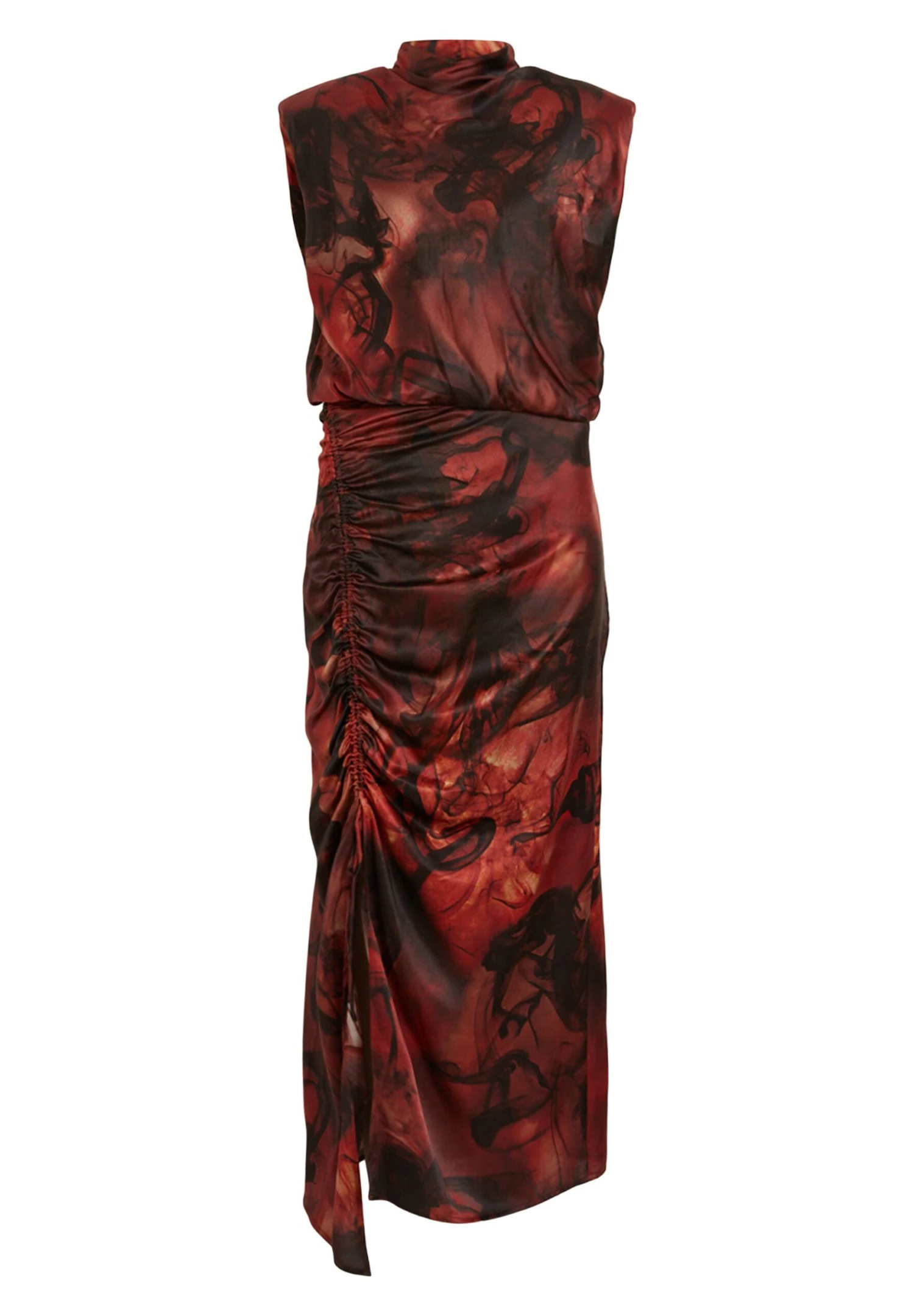 AllSaints Isa Claudia- Cocktail Dress / Party Dress - Deep Rust Red - Image 5