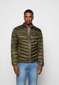 Jack & Jones Jjehero Puffer Collar - Light Jacket - Olive