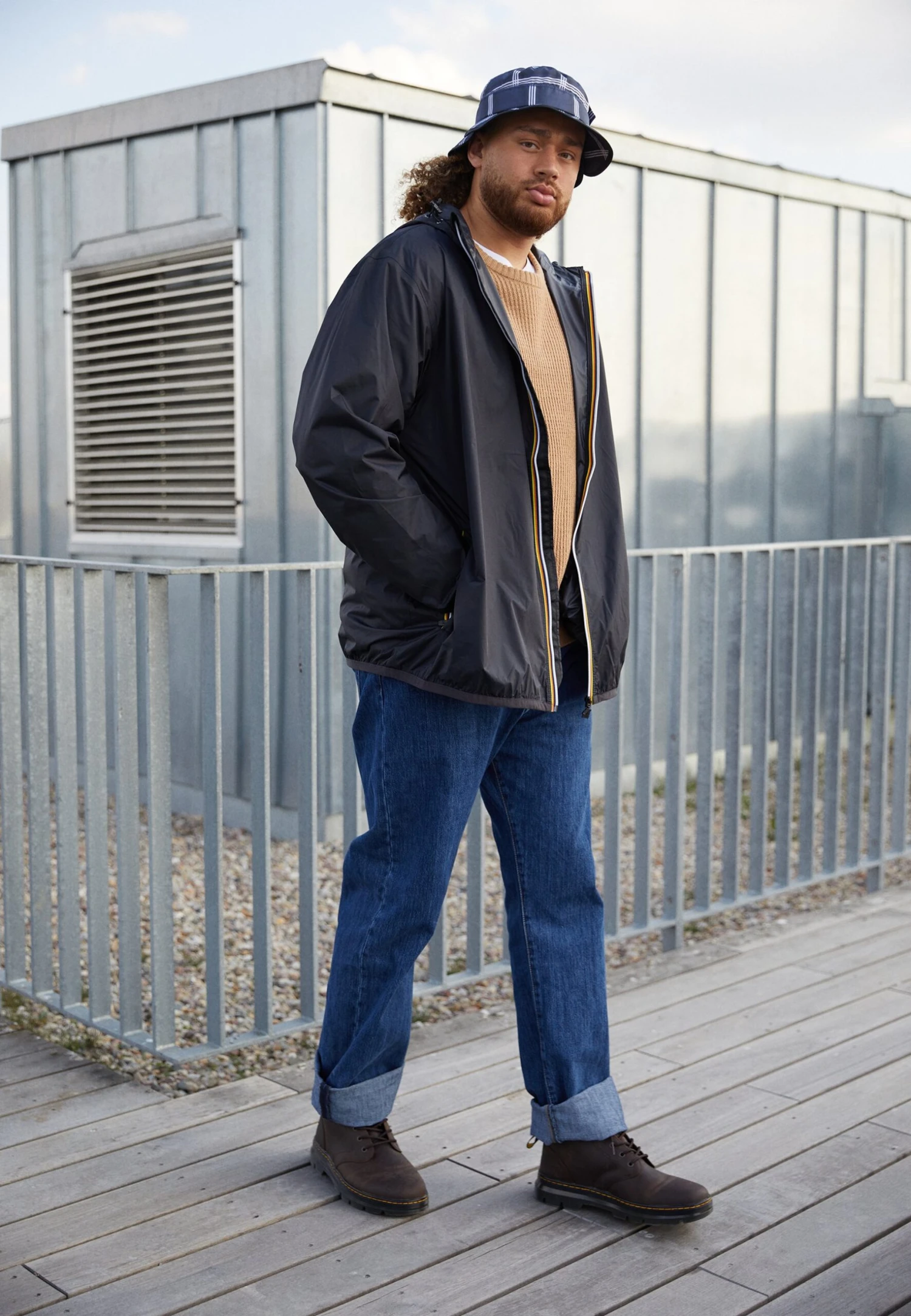 K-Way Plus Le Vrai Claude Unisex - Short Coat - Black Pure