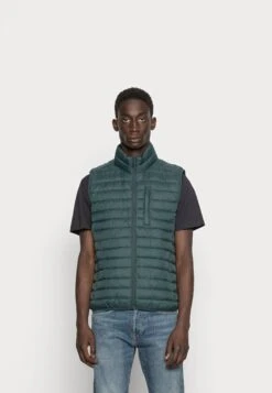 ESPRIT Recthins Vest - Waistcoat - Teal Blue